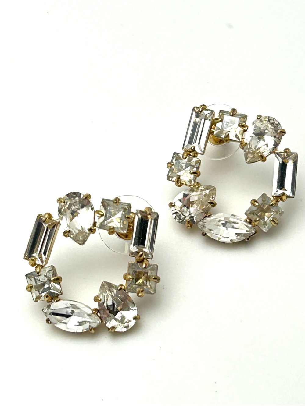 J. Crew Crystal Circle Earrings